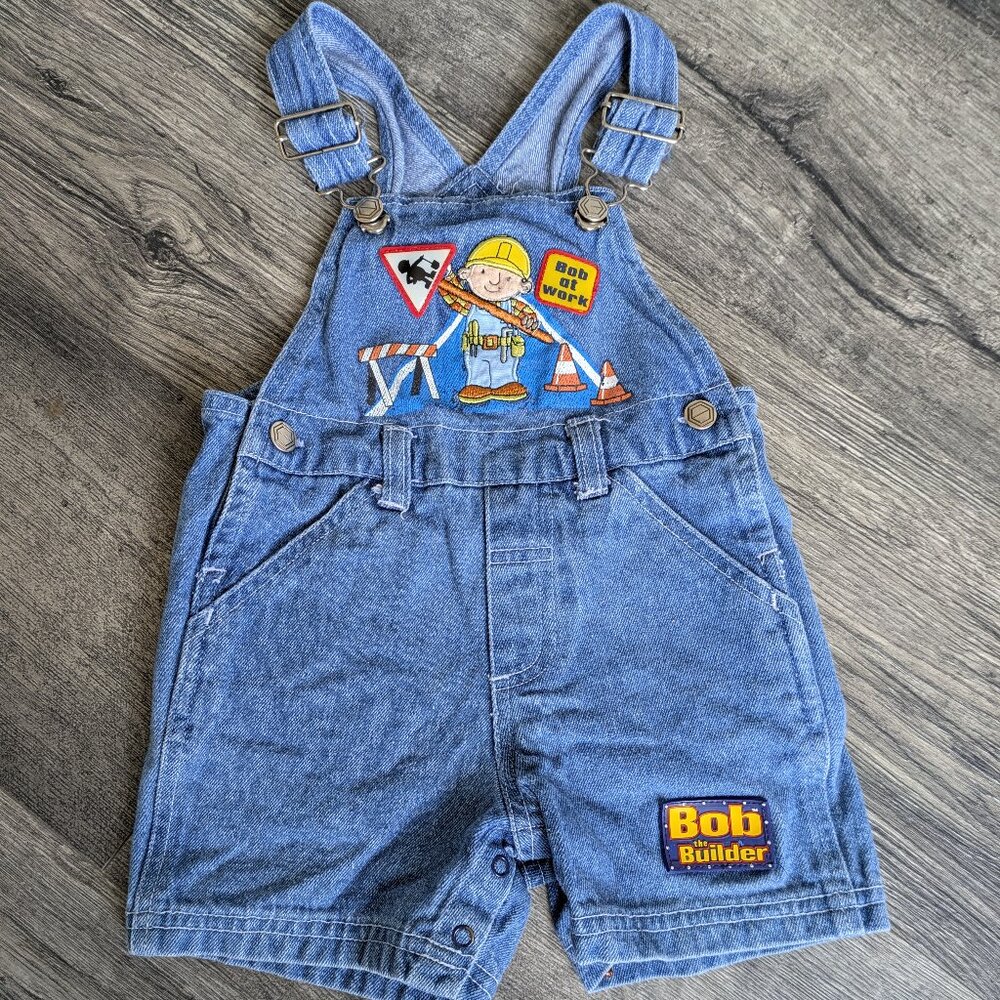 VINTAGE Baby Bob The Builder Denim Overalls